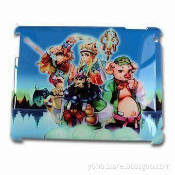 High-quality PC Protective Back Case for iPad 2, Various Logos and Patterns Available